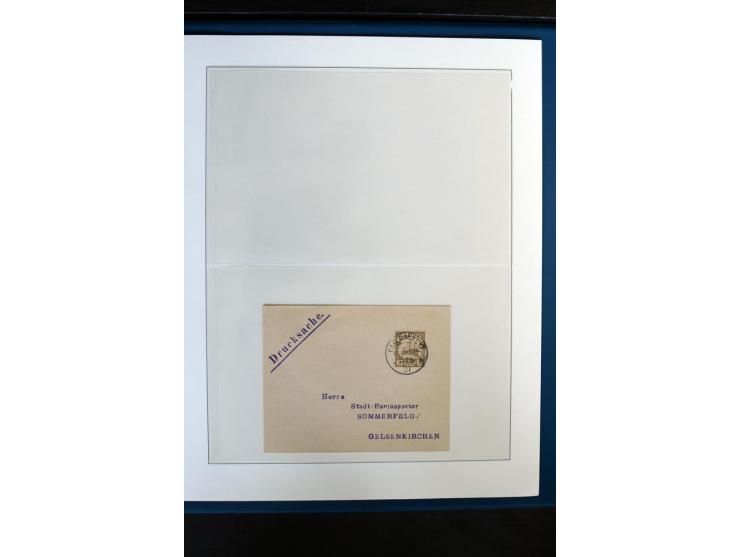 1900/1914, Apia bis Salevalu, umfangreiche Stempelsammlung mit sehr vielen Briefstücken und 38 Briefen, Karten und Ganzsachen