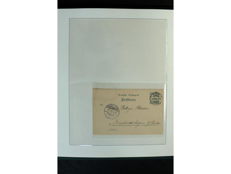 1900/1914, Apia bis Salevalu, umfangreiche Stempelsammlung mit sehr vielen Briefstücken und 38 Briefen, Karten und Ganzsachen