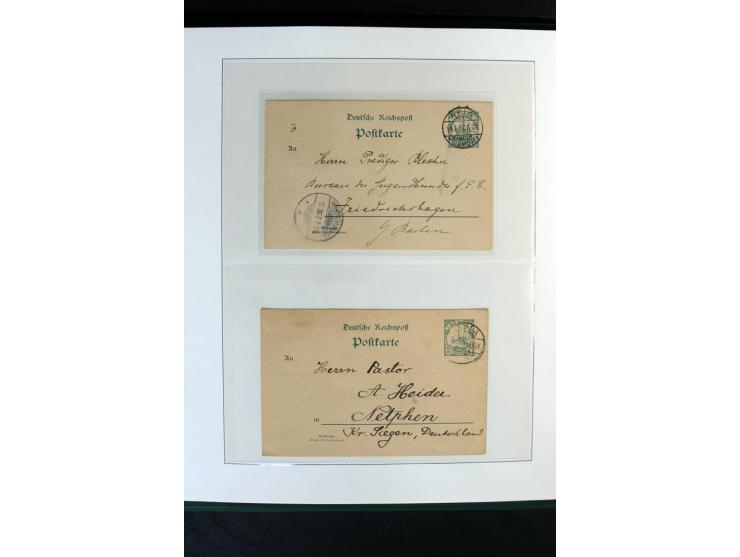 1900/1914, Apia bis Salevalu, umfangreiche Stempelsammlung mit sehr vielen Briefstücken und 38 Briefen, Karten und Ganzsachen