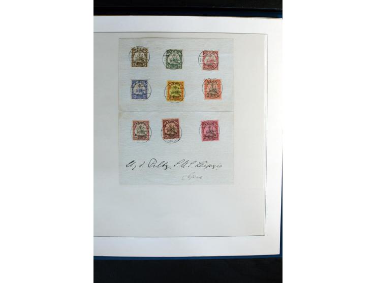 1900/1914, Apia bis Salevalu, umfangreiche Stempelsammlung mit sehr vielen Briefstücken und 38 Briefen, Karten und Ganzsachen
