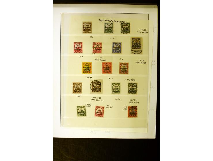 1914/1915, interessante ungebrauchte und gestempelte Sammlung inkl. Frz. Besetzung mit 32 Marken, bis auf ein Wert alle signi