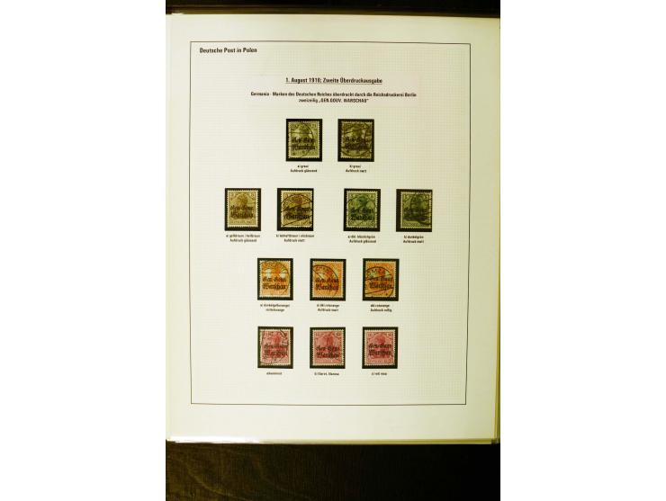 1914/18, gestempelte Sammlung mit u.a. Belgien Mi.-Nr. 20bI, 24IAPFI, 24IB, Etappe West Mi.-Nr. 3b, 11IIF, Ober-Ost 12A, Biel