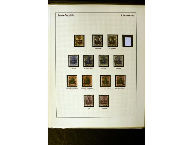 1914/18, gestempelte Sammlung mit u.a. Belgien Mi.-Nr. 20bI, 24IAPFI, 24IB, Etappe West Mi.-Nr. 3b, 11IIF, Ober-Ost 12A, Biel