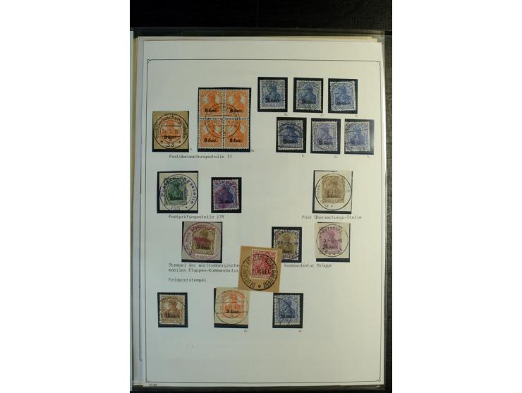 1914/18, kleine Partie mit Besonderheiten
