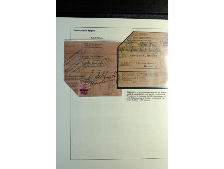 1914/1918, interessante Sammlung mit 30 Briefen, Karten und Ganzsachen inkl. Etappe West, dabei Zensuren, R-Briefen, Marken m
