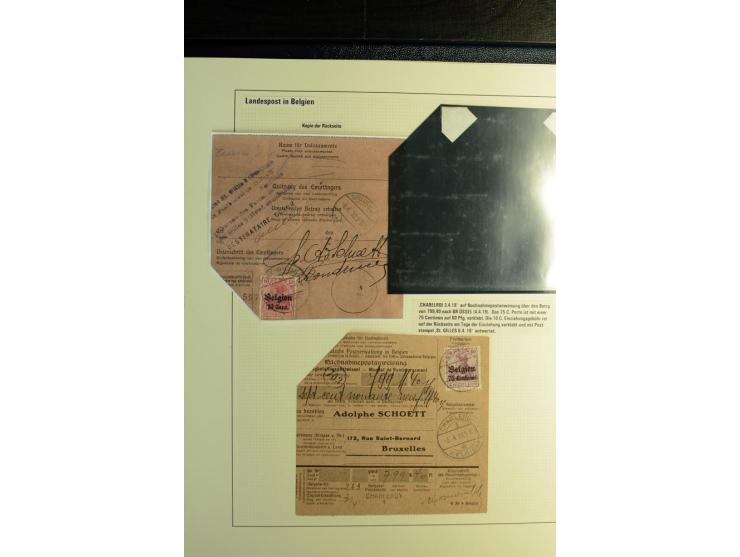 1914/1918, interessante Sammlung mit 30 Briefen, Karten und Ganzsachen inkl. Etappe West, dabei Zensuren, R-Briefen, Marken m