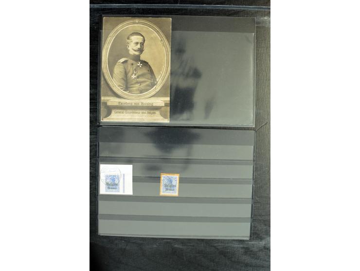 STEMPELSAMMLUNG: AARSCHOT- ZOUT-LEEUW, umfangreiche Sammlung mit über 90 Briefen/Karten und Postanweisungen sowie hunderten M
