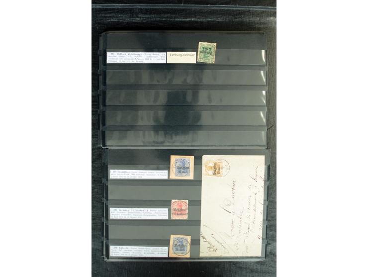 STEMPELSAMMLUNG: AARSCHOT- ZOUT-LEEUW, umfangreiche Sammlung mit über 90 Briefen/Karten und Postanweisungen sowie hunderten M