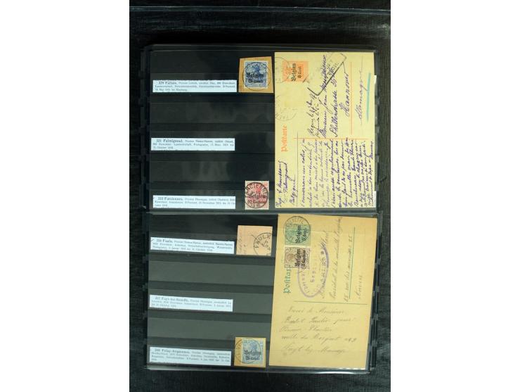 STEMPELSAMMLUNG: AARSCHOT- ZOUT-LEEUW, umfangreiche Sammlung mit über 90 Briefen/Karten und Postanweisungen sowie hunderten M