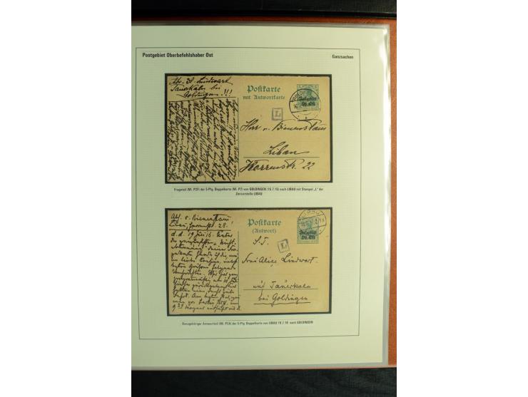 1916/1918, interessante Sammlung mit 30 Briefen, Karten und Ganzsachen, dabei u.a. viele R-Bedarfsbriefe, verschiedene Zensur