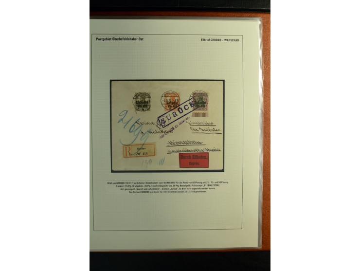 1916/1918, interessante Sammlung mit 30 Briefen, Karten und Ganzsachen, dabei u.a. viele R-Bedarfsbriefe, verschiedene Zensur