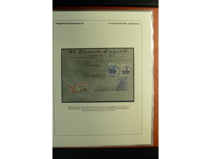 1916/1918, interessante Sammlung mit 30 Briefen, Karten und Ganzsachen, dabei u.a. viele R-Bedarfsbriefe, verschiedene Zensur