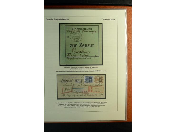 1916/1918, interessante Sammlung mit 30 Briefen, Karten und Ganzsachen, dabei u.a. viele R-Bedarfsbriefe, verschiedene Zensur