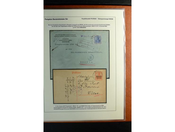 1916/1918, interessante Sammlung mit 30 Briefen, Karten und Ganzsachen, dabei u.a. viele R-Bedarfsbriefe, verschiedene Zensur