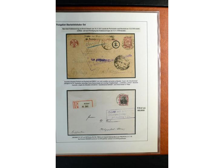 1916/1918, interessante Sammlung mit 30 Briefen, Karten und Ganzsachen, dabei u.a. viele R-Bedarfsbriefe, verschiedene Zensur