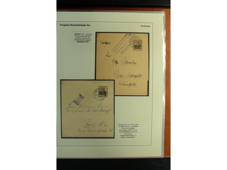1916/1918, interessante Sammlung mit 30 Briefen, Karten und Ganzsachen, dabei u.a. viele R-Bedarfsbriefe, verschiedene Zensur