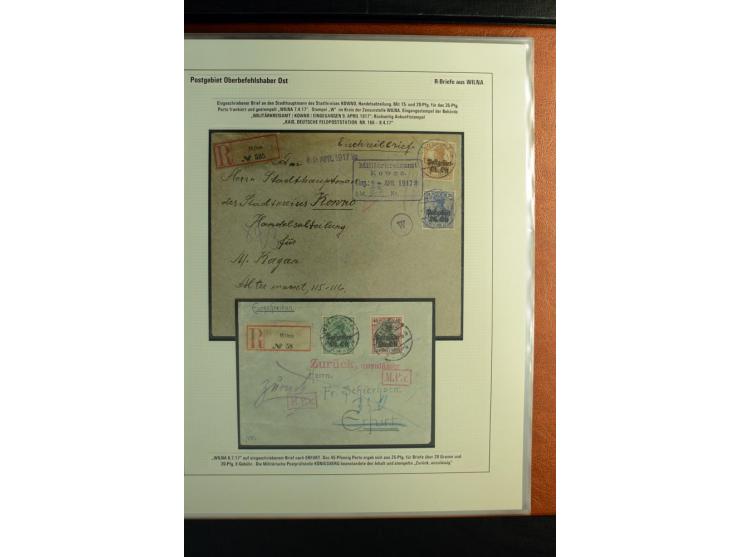 1916/1918, interessante Sammlung mit 30 Briefen, Karten und Ganzsachen, dabei u.a. viele R-Bedarfsbriefe, verschiedene Zensur
