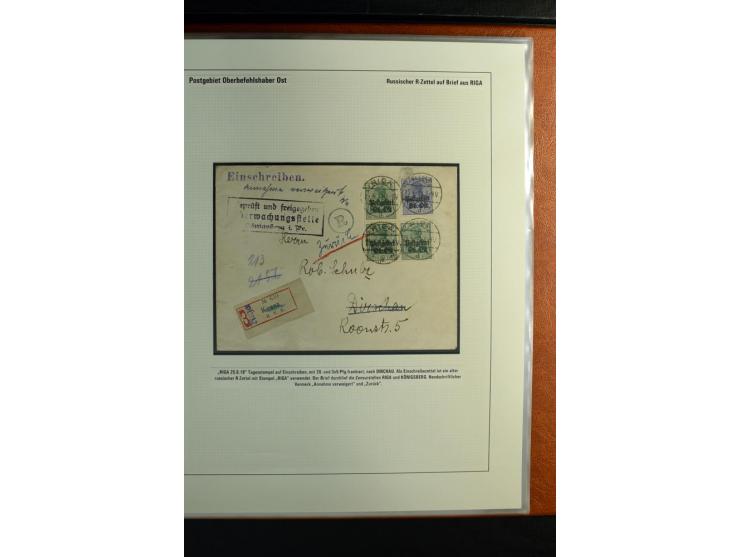 1916/1918, interessante Sammlung mit 30 Briefen, Karten und Ganzsachen, dabei u.a. viele R-Bedarfsbriefe, verschiedene Zensur