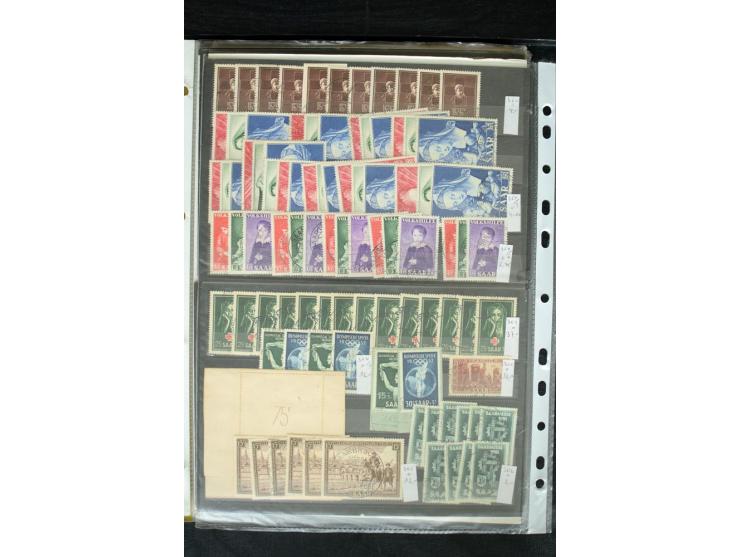 1920/59, postfrischer, ungebrauchter und gestempelter Bestand mit u.a. Mi.-Nr. 10yI, 144-50 (3), 151-57 (2), 161-67, 171-77, 