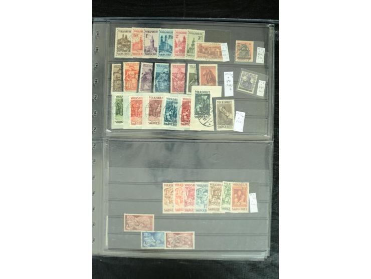 1920/59, postfrischer, ungebrauchter und gestempelter Bestand mit u.a. Mi.-Nr. 10yI, 144-50 (3), 151-57 (2), 161-67, 171-77, 