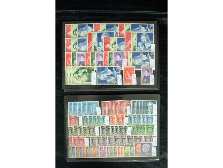 1920/59, postfrischer, ungebrauchter und gestempelter Bestand mit u.a. Mi.-Nr. 10yI, 144-50 (3), 151-57 (2), 161-67, 171-77, 
