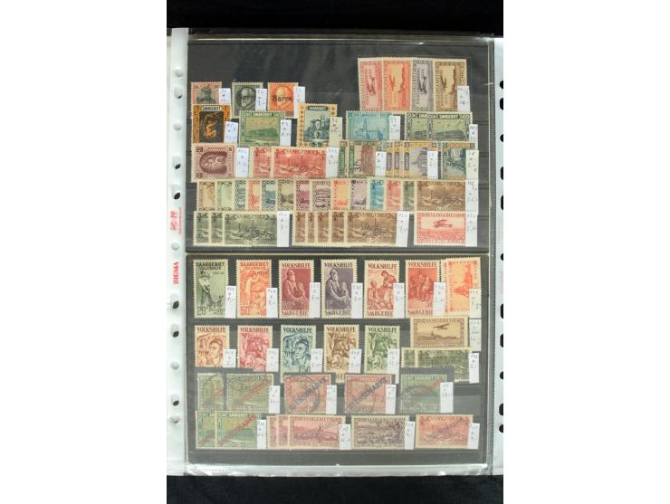 1920/59, postfrischer, ungebrauchter und gestempelter Bestand mit u.a. Mi.-Nr. 10yI, 144-50 (3), 151-57 (2), 161-67, 171-77, 