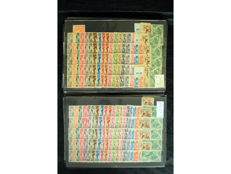 1920/59, postfrischer, ungebrauchter und gestempelter Bestand mit u.a. Mi.-Nr. 10yI, 144-50 (3), 151-57 (2), 161-67, 171-77, 