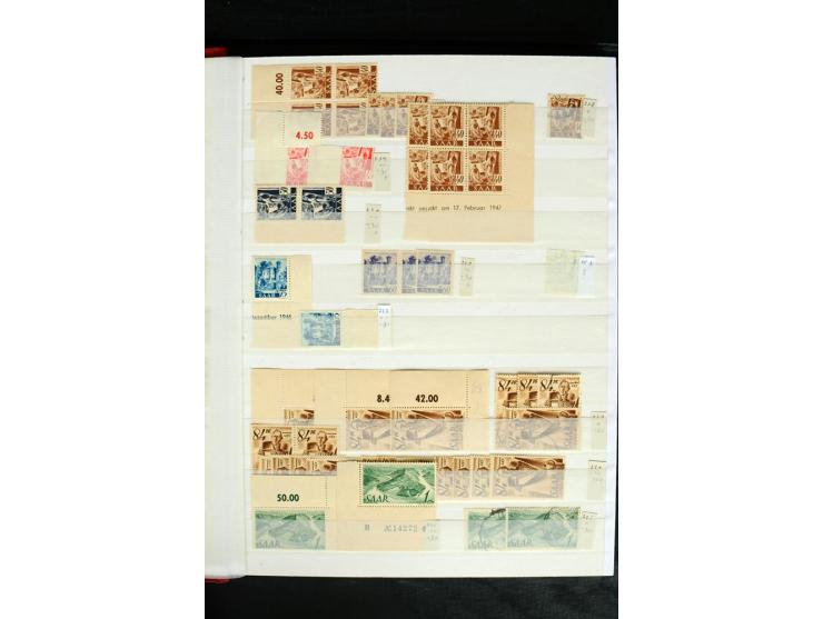 1920/59, postfrischer, ungebrauchter und gestempelter Bestand mit u.a. Mi.-Nr. 10yI, 144-50 (3), 151-57 (2), 161-67, 171-77, 