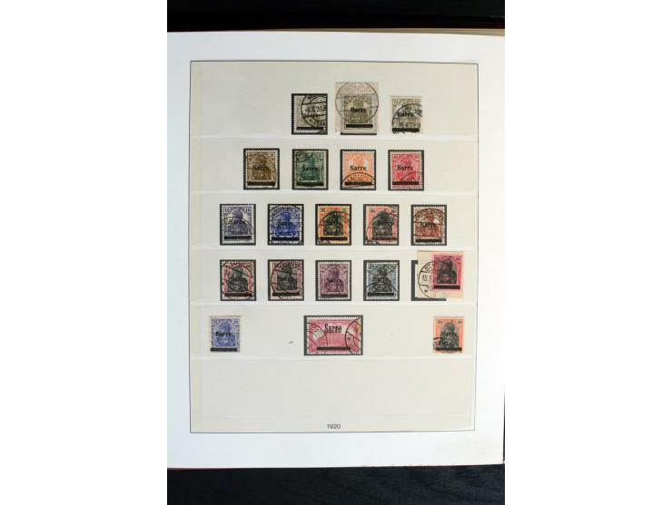 1920/59, postfrische und ungebrauchte Sammlung mit u.a. Mi.-Nr. 128-34, 151-57, 161-67, 226-38I, Bl.1 und2 etc., dazu gestemp