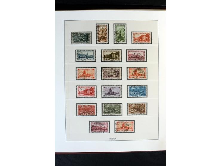 1920/59, postfrische und ungebrauchte Sammlung mit u.a. Mi.-Nr. 128-34, 151-57, 161-67, 226-38I, Bl.1 und2 etc., dazu gestemp
