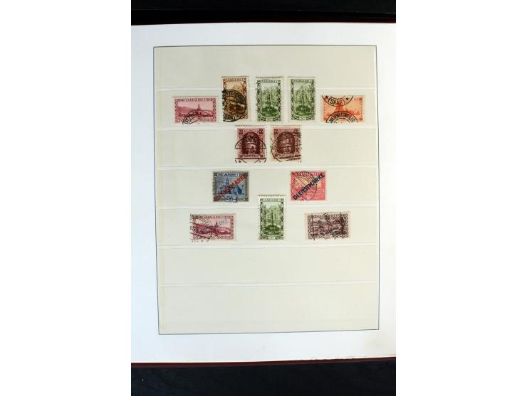 1920/59, postfrische und ungebrauchte Sammlung mit u.a. Mi.-Nr. 128-34, 151-57, 161-67, 226-38I, Bl.1 und2 etc., dazu gestemp