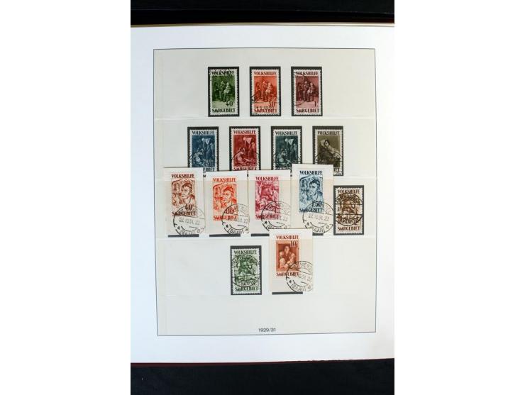 1920/59, postfrische und ungebrauchte Sammlung mit u.a. Mi.-Nr. 128-34, 151-57, 161-67, 226-38I, Bl.1 und2 etc., dazu gestemp