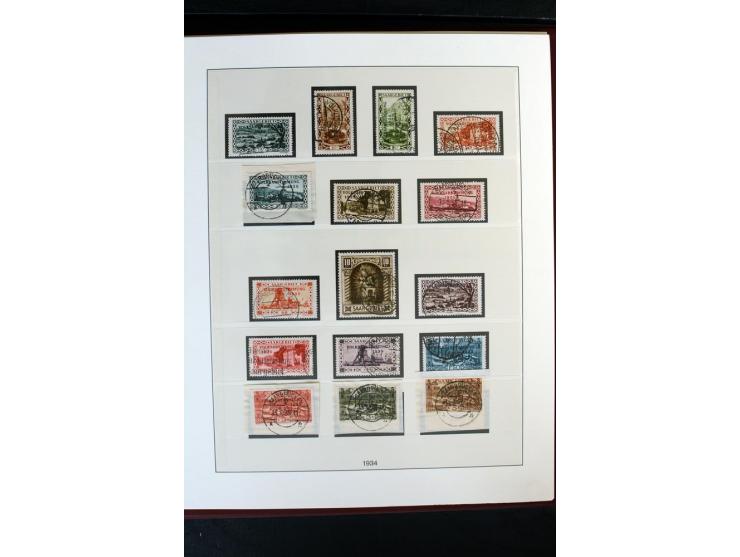 1920/59, postfrische und ungebrauchte Sammlung mit u.a. Mi.-Nr. 128-34, 151-57, 161-67, 226-38I, Bl.1 und2 etc., dazu gestemp