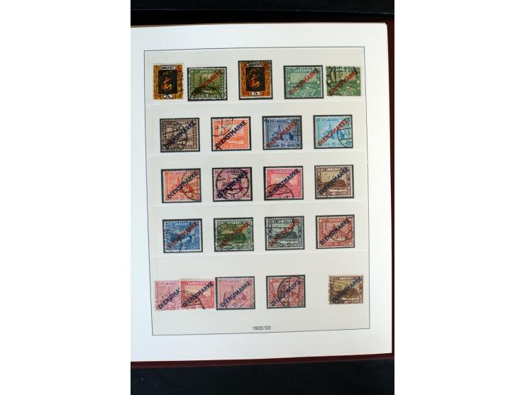 1920/59, postfrische und ungebrauchte Sammlung mit u.a. Mi.-Nr. 128-34, 151-57, 161-67, 226-38I, Bl.1 und2 etc., dazu gestemp