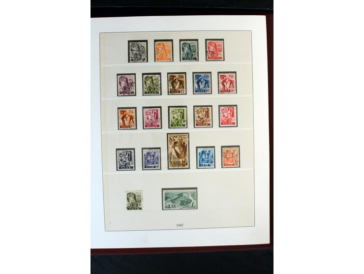 1920/59, postfrische und ungebrauchte Sammlung mit u.a. Mi.-Nr. 128-34, 151-57, 161-67, 226-38I, Bl.1 und2 etc., dazu gestemp