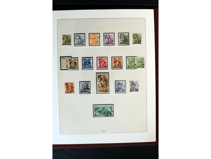 1920/59, postfrische und ungebrauchte Sammlung mit u.a. Mi.-Nr. 128-34, 151-57, 161-67, 226-38I, Bl.1 und2 etc., dazu gestemp