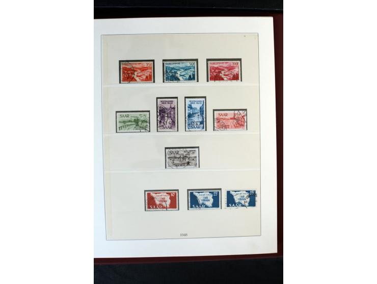 1920/59, postfrische und ungebrauchte Sammlung mit u.a. Mi.-Nr. 128-34, 151-57, 161-67, 226-38I, Bl.1 und2 etc., dazu gestemp