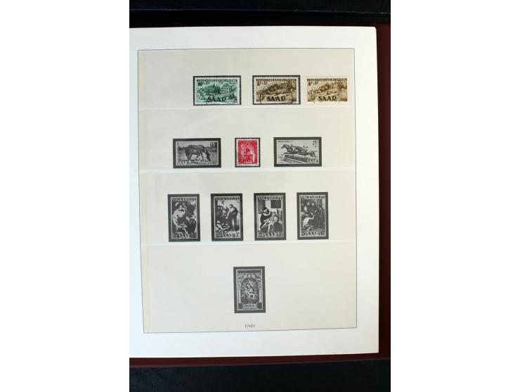 1920/59, postfrische und ungebrauchte Sammlung mit u.a. Mi.-Nr. 128-34, 151-57, 161-67, 226-38I, Bl.1 und2 etc., dazu gestemp