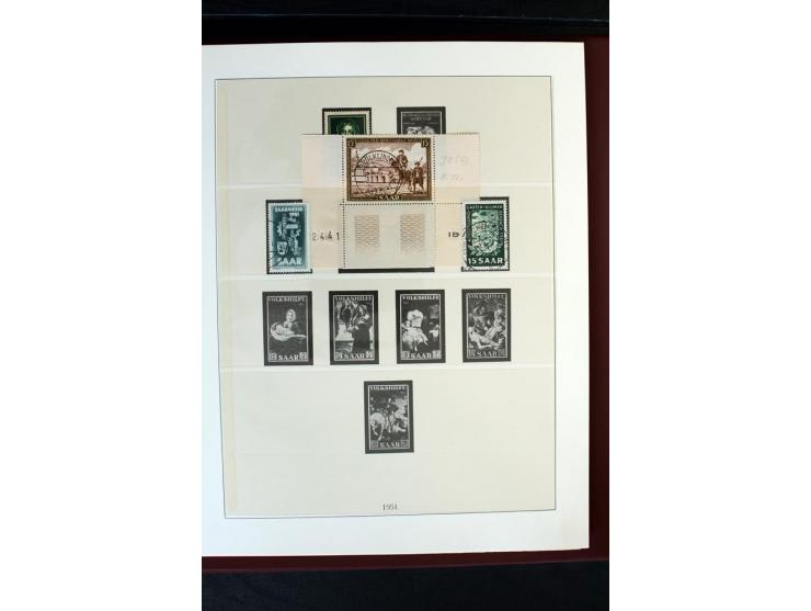 1920/59, postfrische und ungebrauchte Sammlung mit u.a. Mi.-Nr. 128-34, 151-57, 161-67, 226-38I, Bl.1 und2 etc., dazu gestemp