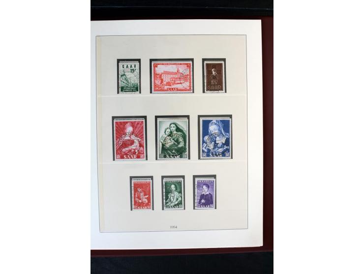 1920/59, postfrische und ungebrauchte Sammlung mit u.a. Mi.-Nr. 128-34, 151-57, 161-67, 226-38I, Bl.1 und2 etc., dazu gestemp