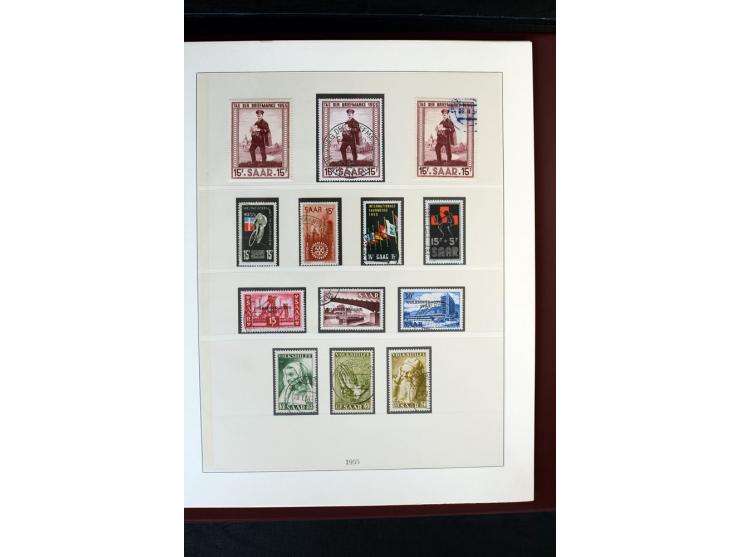 1920/59, postfrische und ungebrauchte Sammlung mit u.a. Mi.-Nr. 128-34, 151-57, 161-67, 226-38I, Bl.1 und2 etc., dazu gestemp