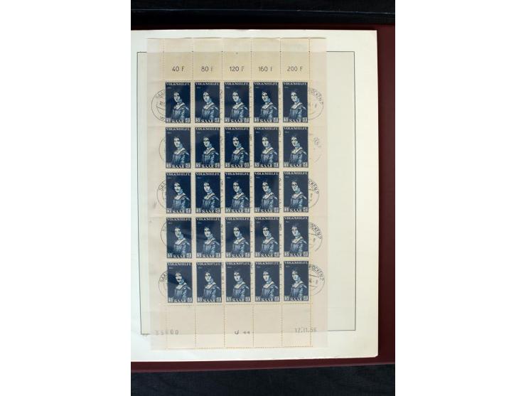 1920/59, postfrische und ungebrauchte Sammlung mit u.a. Mi.-Nr. 128-34, 151-57, 161-67, 226-38I, Bl.1 und2 etc., dazu gestemp
