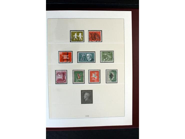 1920/59, postfrische und ungebrauchte Sammlung mit u.a. Mi.-Nr. 128-34, 151-57, 161-67, 226-38I, Bl.1 und2 etc., dazu gestemp