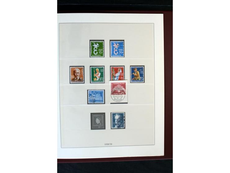 1920/59, postfrische und ungebrauchte Sammlung mit u.a. Mi.-Nr. 128-34, 151-57, 161-67, 226-38I, Bl.1 und2 etc., dazu gestemp