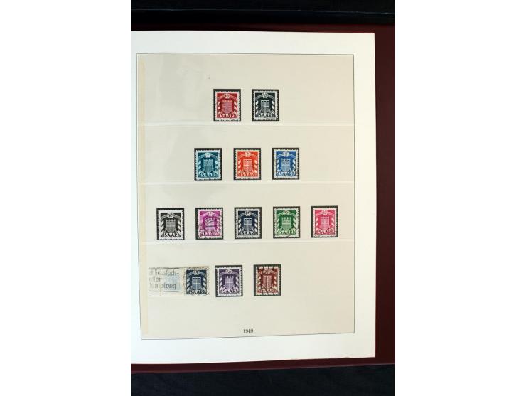 1920/59, postfrische und ungebrauchte Sammlung mit u.a. Mi.-Nr. 128-34, 151-57, 161-67, 226-38I, Bl.1 und2 etc., dazu gestemp