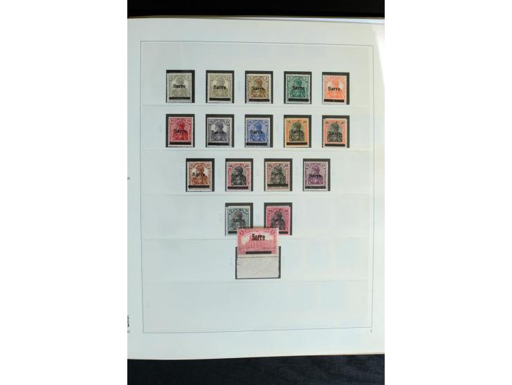 1920/59, postfrische und ungebrauchte Sammlung mit u.a. Mi.-Nr. 128-34, 151-57, 161-67, 226-38I, Bl.1 und2 etc., dazu gestemp