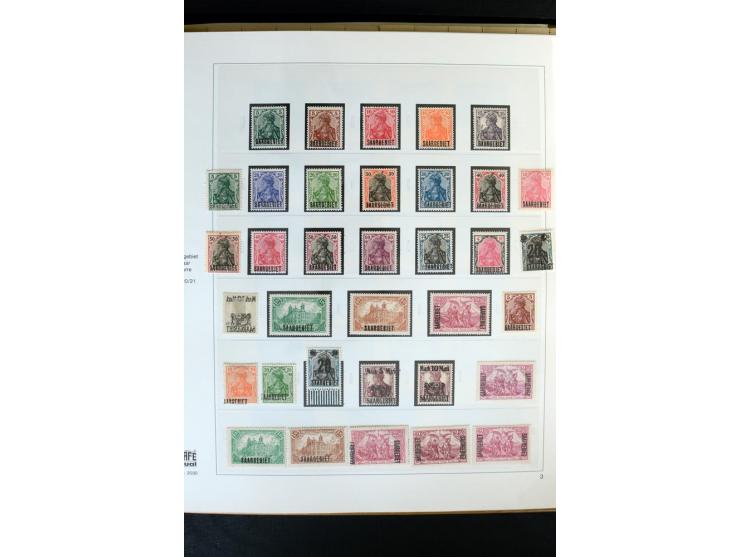 1920/59, postfrische und ungebrauchte Sammlung mit u.a. Mi.-Nr. 128-34, 151-57, 161-67, 226-38I, Bl.1 und2 etc., dazu gestemp