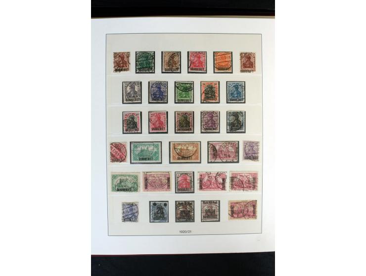 1920/59, postfrische und ungebrauchte Sammlung mit u.a. Mi.-Nr. 128-34, 151-57, 161-67, 226-38I, Bl.1 und2 etc., dazu gestemp