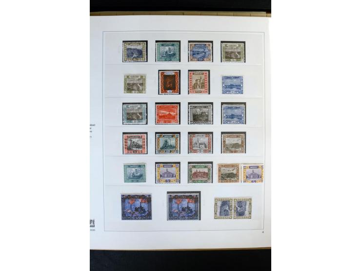 1920/59, postfrische und ungebrauchte Sammlung mit u.a. Mi.-Nr. 128-34, 151-57, 161-67, 226-38I, Bl.1 und2 etc., dazu gestemp
