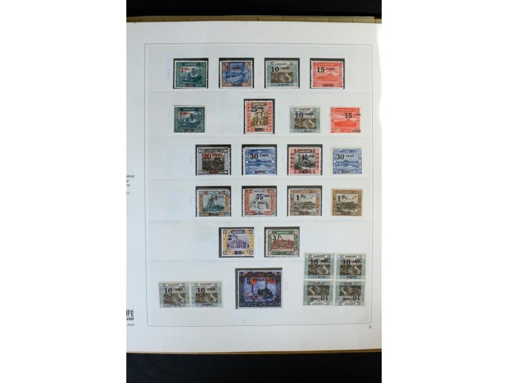 1920/59, postfrische und ungebrauchte Sammlung mit u.a. Mi.-Nr. 128-34, 151-57, 161-67, 226-38I, Bl.1 und2 etc., dazu gestemp